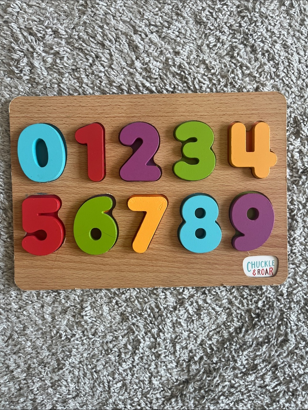 Chuckle & Roar Wood Number Puzzle